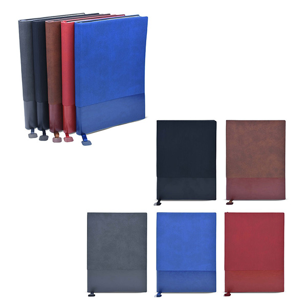 Soft Cover Journal - Ribbon Bookmark & Metal Clasp